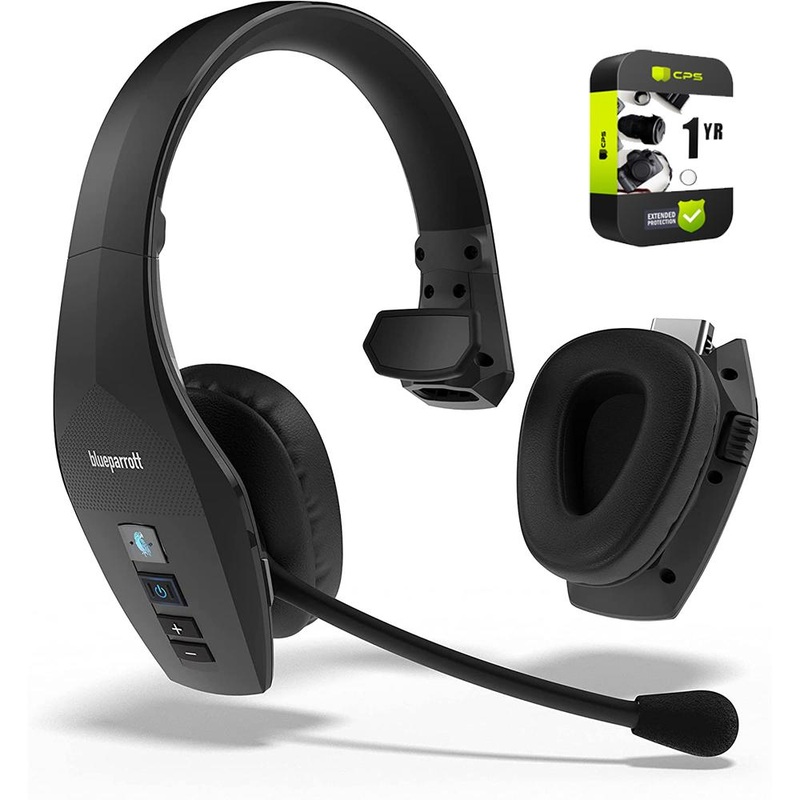 BlueParrott 2-in-1 Convertible B.tooth Noise-Canceling Headset + 1 Year Warranty
