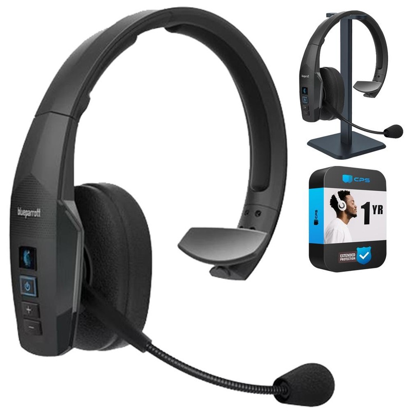 BlueParrott B450-XT Wireless Bluetooth Mono Headset w/ Warranty Bundle