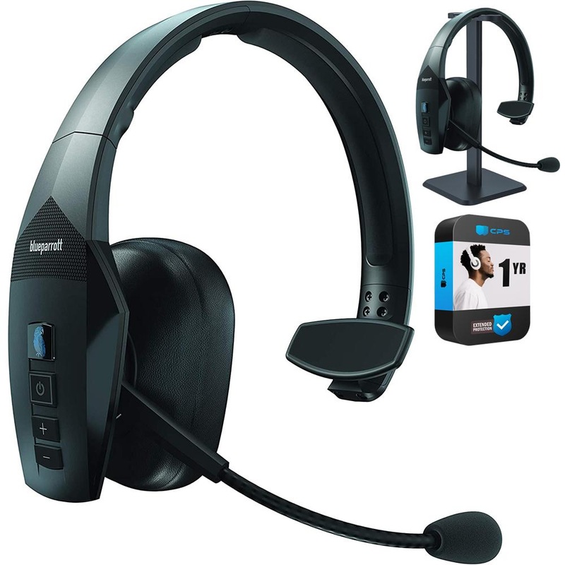 BlueParrott B550-XT Bluetooth Mono Noise-Canceling Headset w/ Warranty Bundle