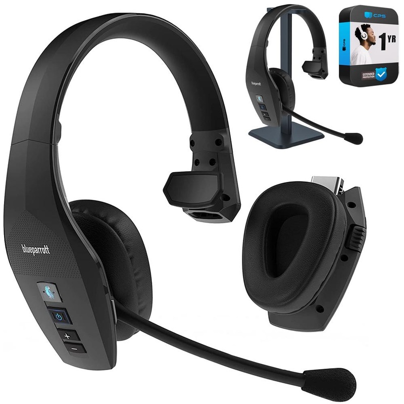 BlueParrott S650-XT 2-in-1 Convertible Bluetooth Noise-Canceling Headset w/ Warranty Bundle
