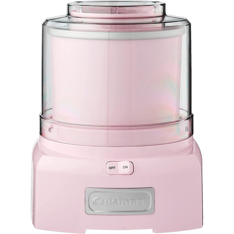 Cuisinart ICE-21PK Frozen Yogurt - Ice Cream & Sorbet Maker, Pink, 1.5 Quart, Refurbished