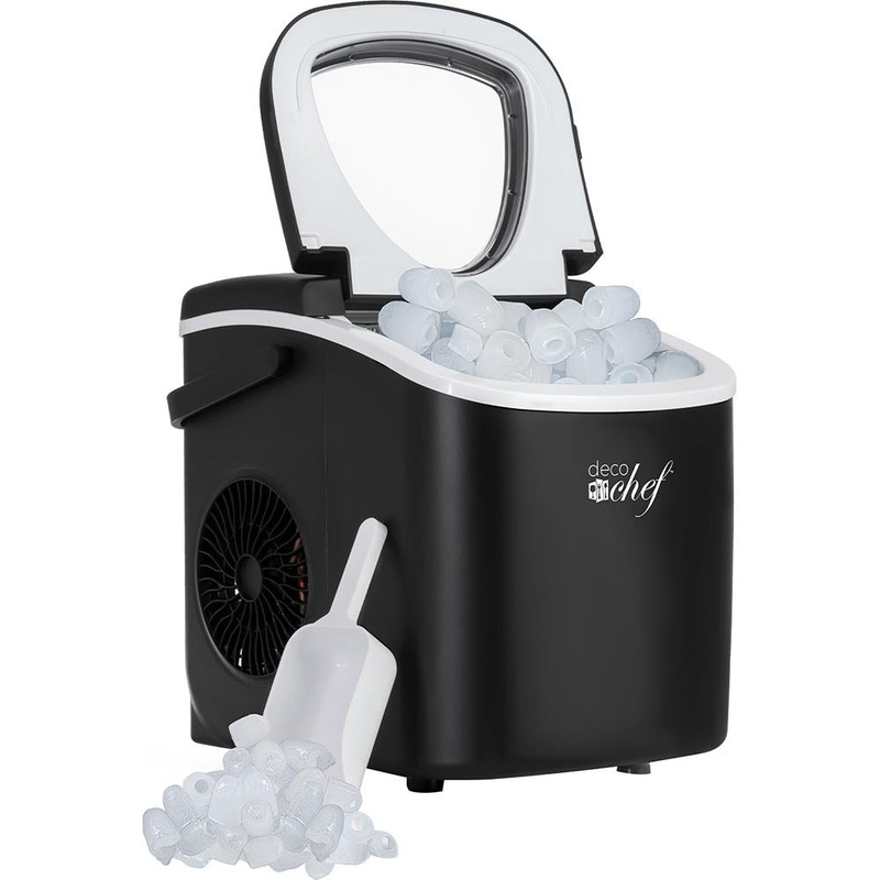 Deco Chef Compact Countertop Ice Maker in Black with 26-lbs Capacity - PIM01BLK - Open Box
