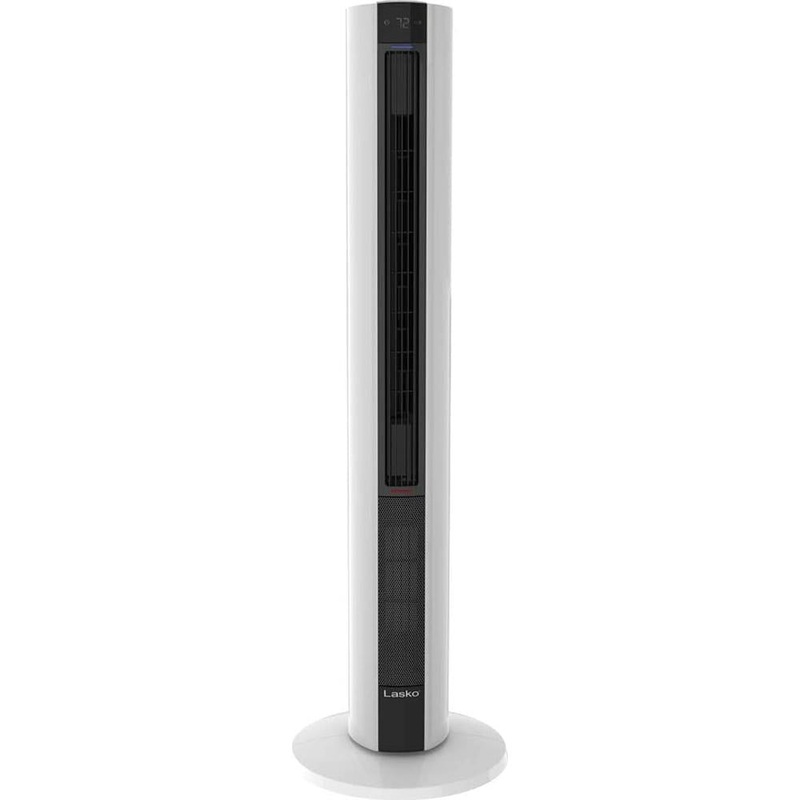 Lasko 42" Fan & Space Heater Combo Tower in Black White - FH500 - Open Box