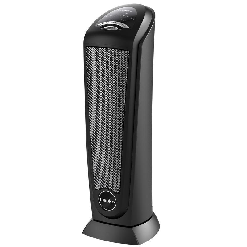 Lasko CT22410 Ceramic Tower Heater, Black (Refurbished)