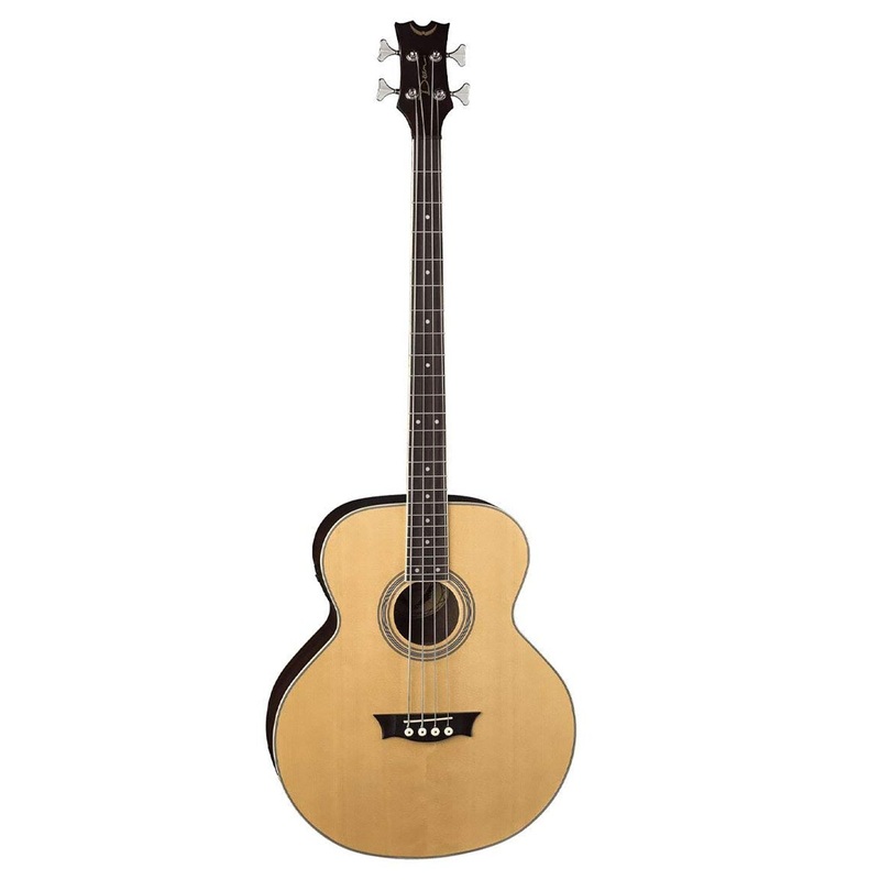 Dean Electric Acoustic Bass, Mahogany Body with Spruce Top, Satin Natural