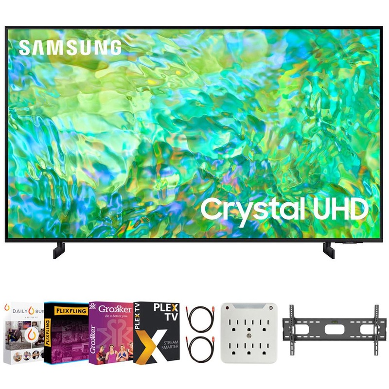 Samsung 55" Crystal UHD 4K Smart TV with Movies Streaming Pack (2023 Model)