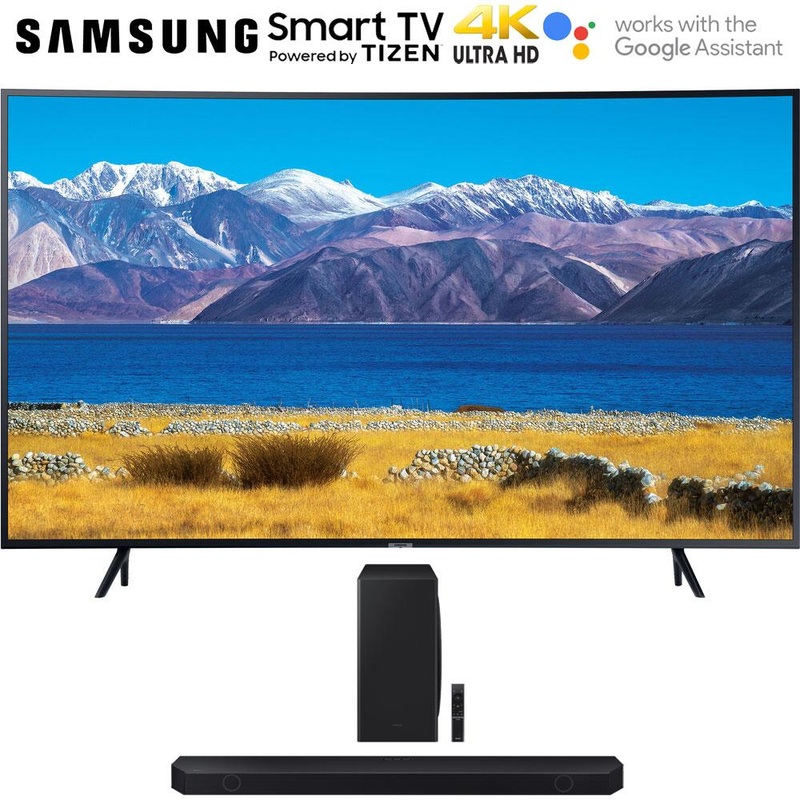 Samsung 65" HDR 4K UHD Smart Curved TV (2020) + Q-series 5.1.2 ch. Wireless Soundbar