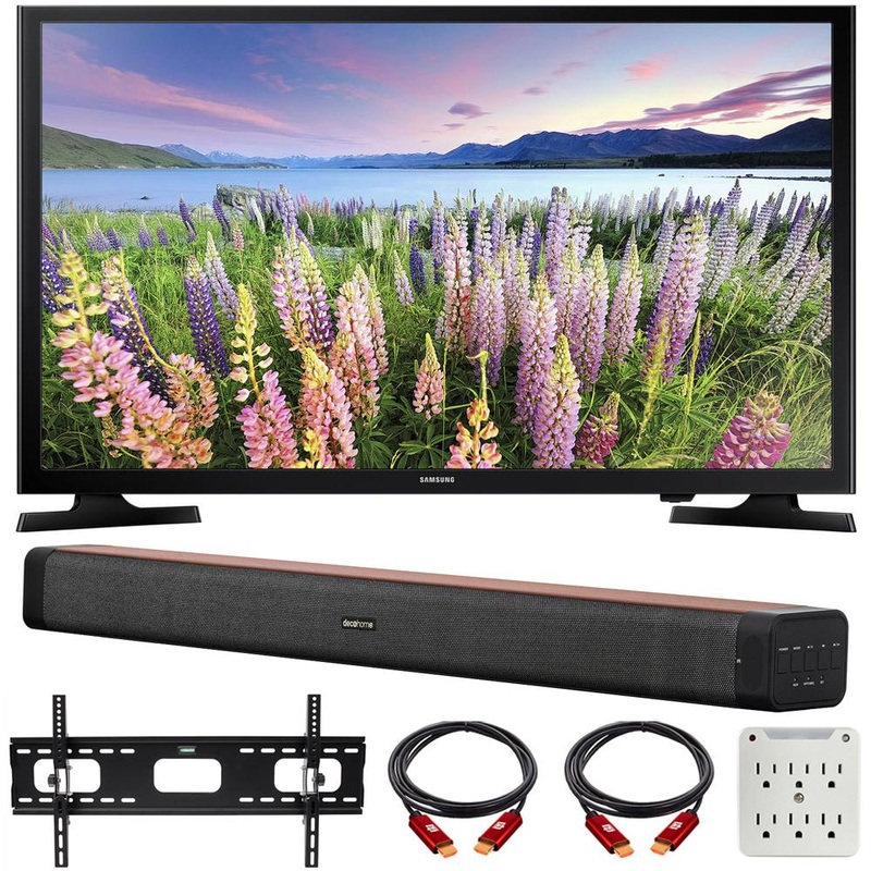 Samsung UN40N5200A 40" N5200 Smart Full HD TV w/ Deco Home 60W Soundbar Bundle