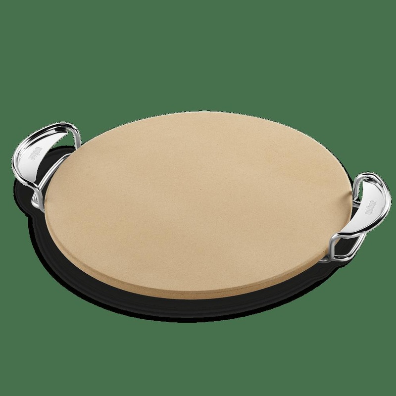 Weber Gourmet BBQ System Pizza Stone with Carry Rack,16.7"