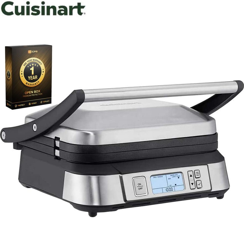 Cuisinart Contact Griddler with Smoke-less Mode Open Box with 1 Year Warranty