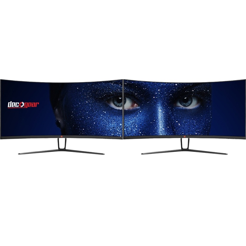 Deco Gear 35" Curved Gaming Ultrawide Monitor, 3440x1440, 120 Hz, 1ms MPRT, 2-Pack