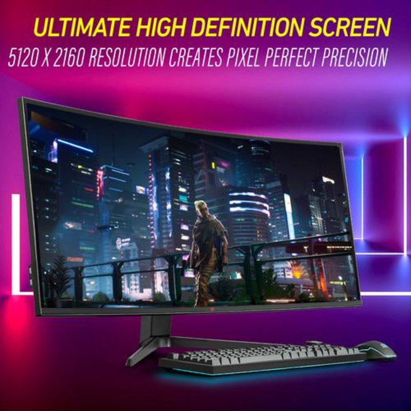 Deco Gear  40" Curved Ultrawide Nano IPS Monitor, 5120x2160, 21:9, HDR10, 100% sRGB USEd