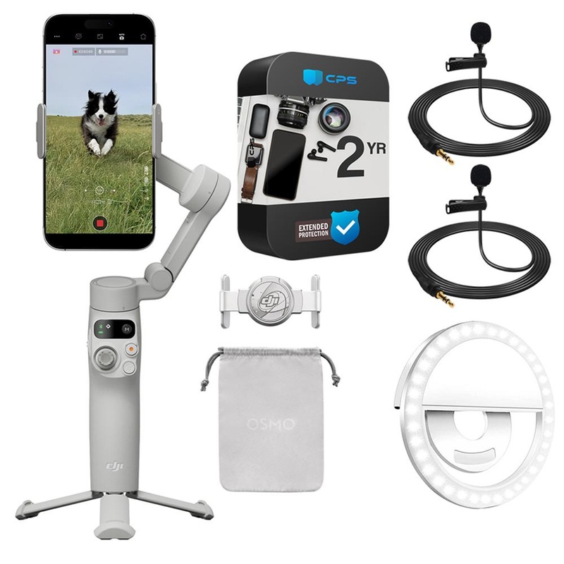 DJI Osmo Mobile 7 Gimbal Stabilizer for Smartphone with 2 Year Warranty Pack