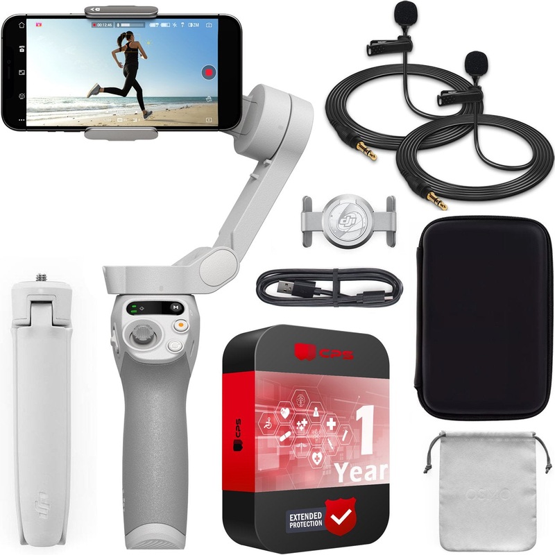 DJI Osmo Mobile SE 3-Axis Phone Gimbal Stabilizer for iPhone & Android Bundle