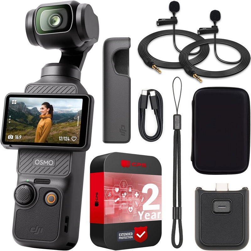 DJI Osmo Pocket 3 4K/120fps Gimbal Camera 3-Axis Stabilized + Accessory Bundle