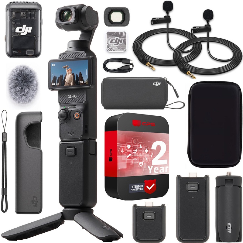 DJI Osmo Pocket 3 Creator Combo 3-Axis Stabilized 4K Gimbal Camera + Pro Bundle