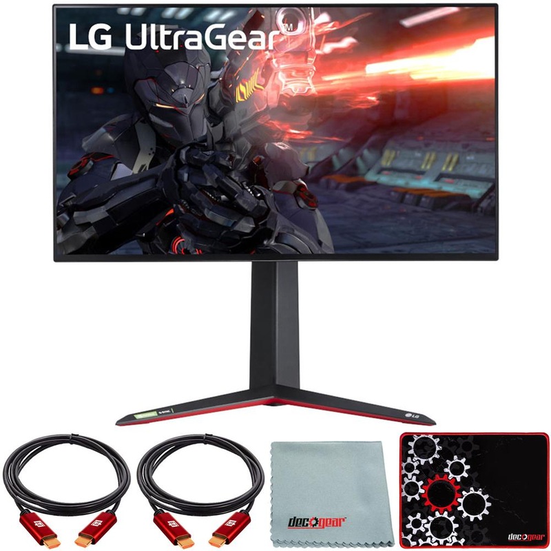 LG 27" UltraGear 4K UHD Nano IPS 144Hz G-Sync Gaming Monitor + Mouse Pad Bundle