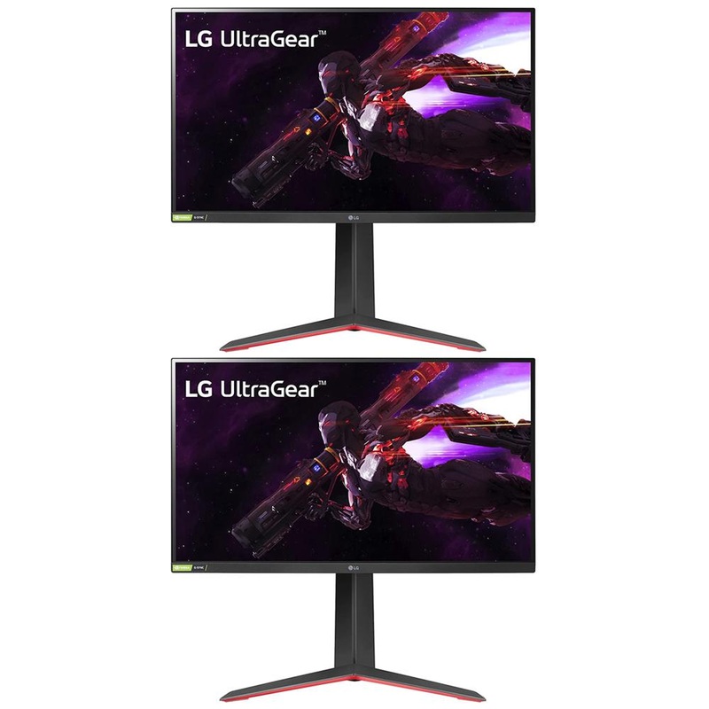 LG 27" UltraGear QHD (2560 x 1440) Nano IPS Gaming Monitor + AMD FreeSync 2 Pack