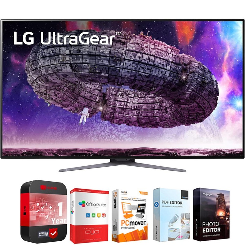 LG 48GQ900-B 48" UltraGear UHD OLED Gaming Monitor, 120 Hz + Protection Pack