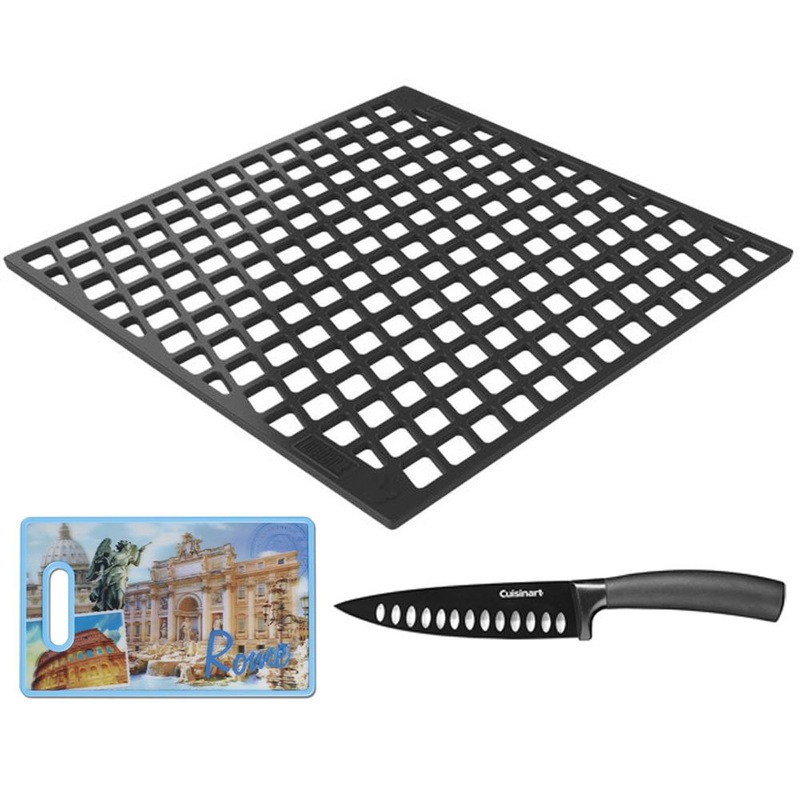 Weber CRAFTED Dual Sided Sear Grate with Knife and Cutting Board