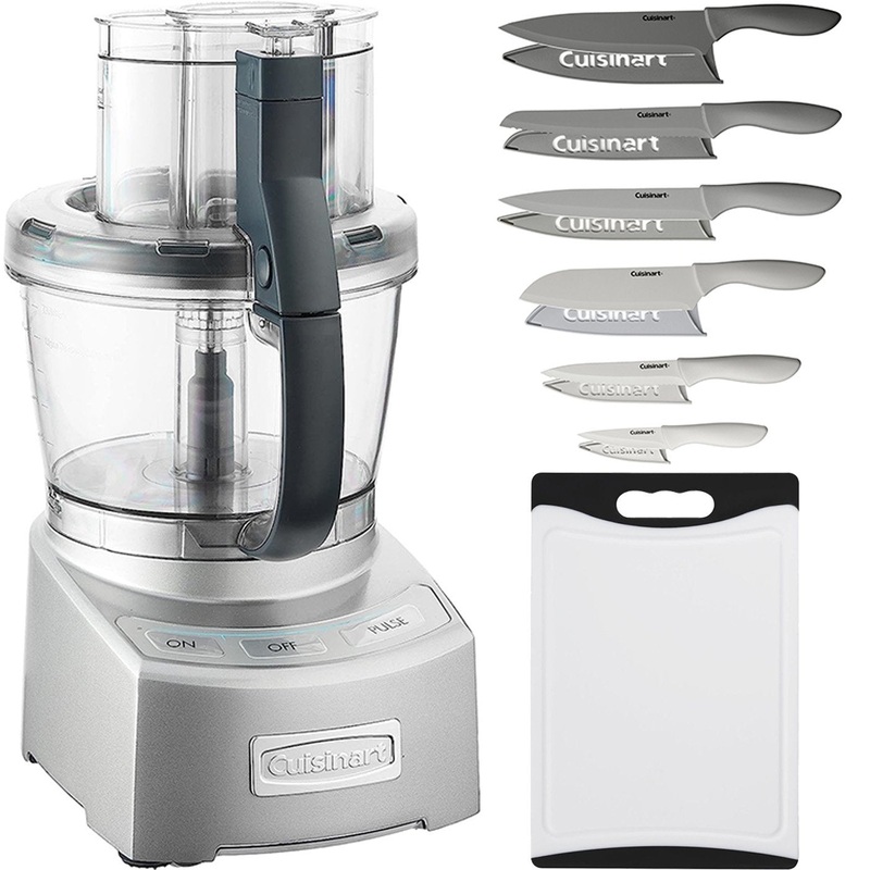 Cuisinart 12-Cup Food Processor, Includes Knife set and Cutting Board, Factory Refurbished
