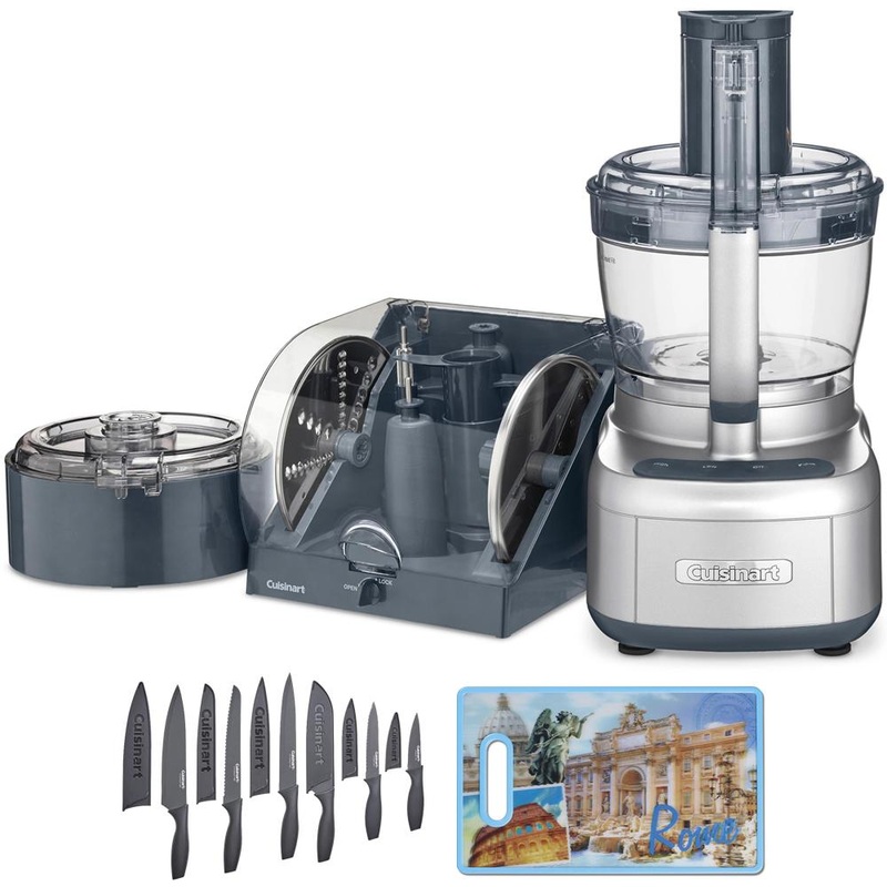 Cuisinart Elemental 13-Cup Food Processor w/ 12pc Cutlery Set + 3D Cutting Board