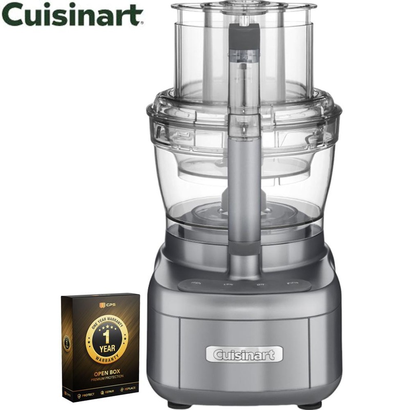 Cuisinart Food Processor w/ 11-Cup & 4.5-Cup Gunmetal Open Box + 1 Year Warranty