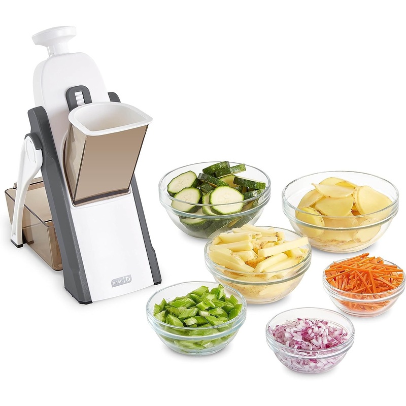 Dash Safe Slice Mandoline Slicer, Dicer for Vegetables with Thickness Adjuster