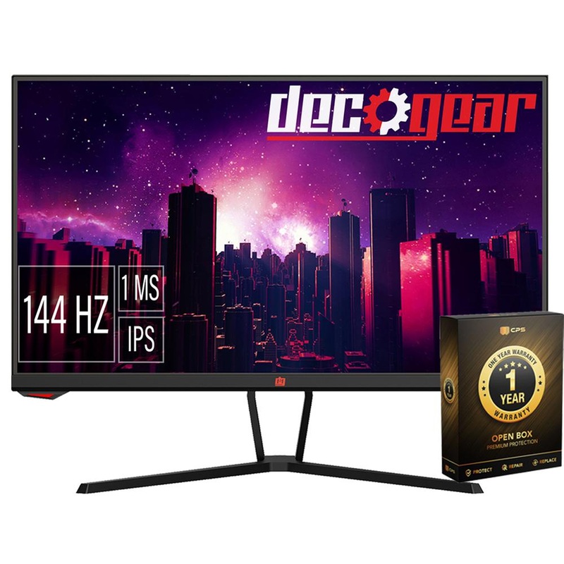Deco Gear 25" Gaming Monitor, 1080P FHD Open Box with 1 Year Warranty