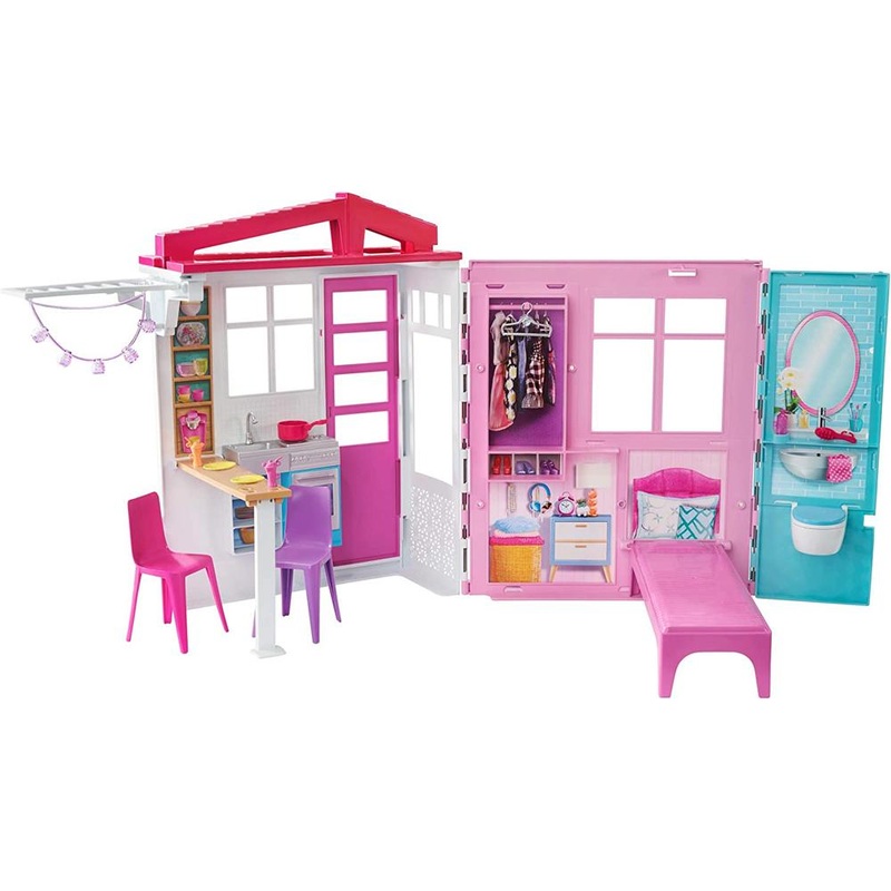 Mattel Barbie Doll House Playset with Furniture and Accessories - MTFXG54