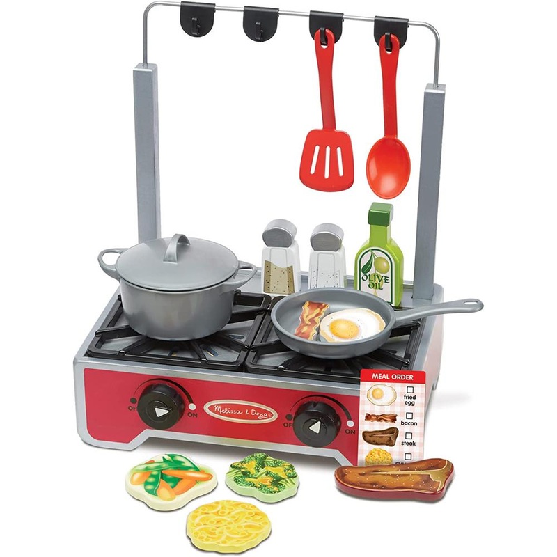 Melissa and Doug Deluxe Wooden Cooktop Set - 9288