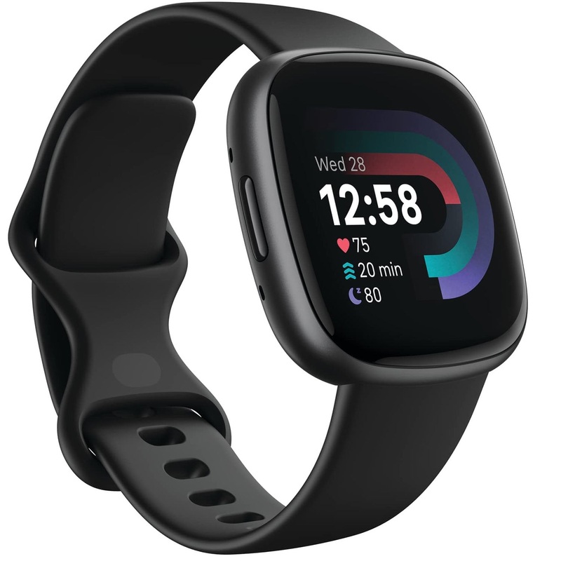 Fitbit Versa 4 Fitness Smartwatch with GPS, 24/7 Heart Rate - Black/Graphite