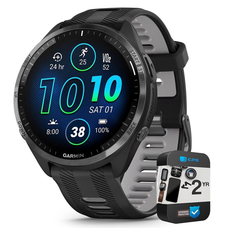 Garmin Forerunner 965 Running Smartwatch Black and Powder Gray + 2 Year Warranty