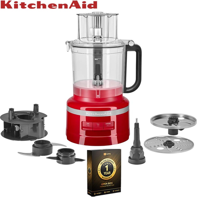KitchenAid 13-Cup All In One Food Processor; Empire Red (Open Box) + 1 Year Warranty