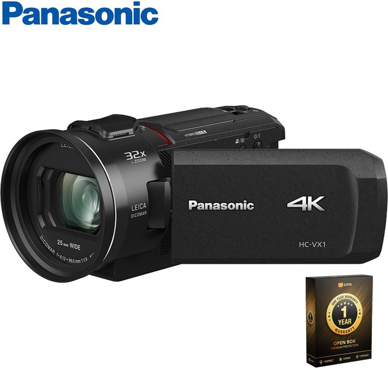 Panasonic 4K Ultra HD 24x Opt. Zoom Camcorder w/ 25mm Wide Lens Open Box + 1 Year Warranty