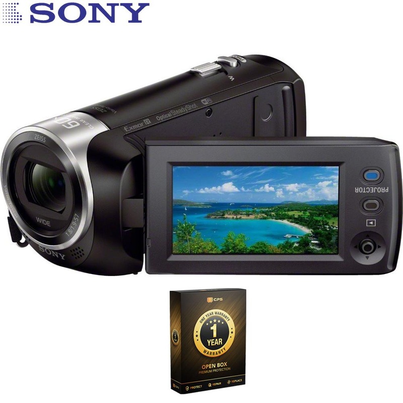 Sony HDR-PJ440 FHD 60p Camcorder w/ Built-In Projector OPEN BOX +1 Year Warranty Pack