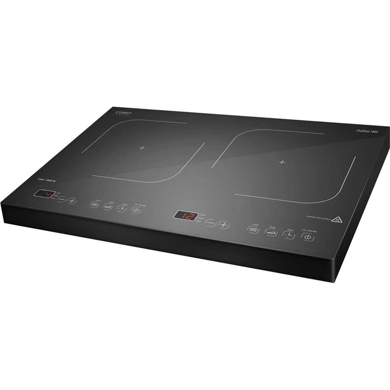 Caso 12221 Chef Duo 1800W Portable Double Induction Cooker, Black - Open Box