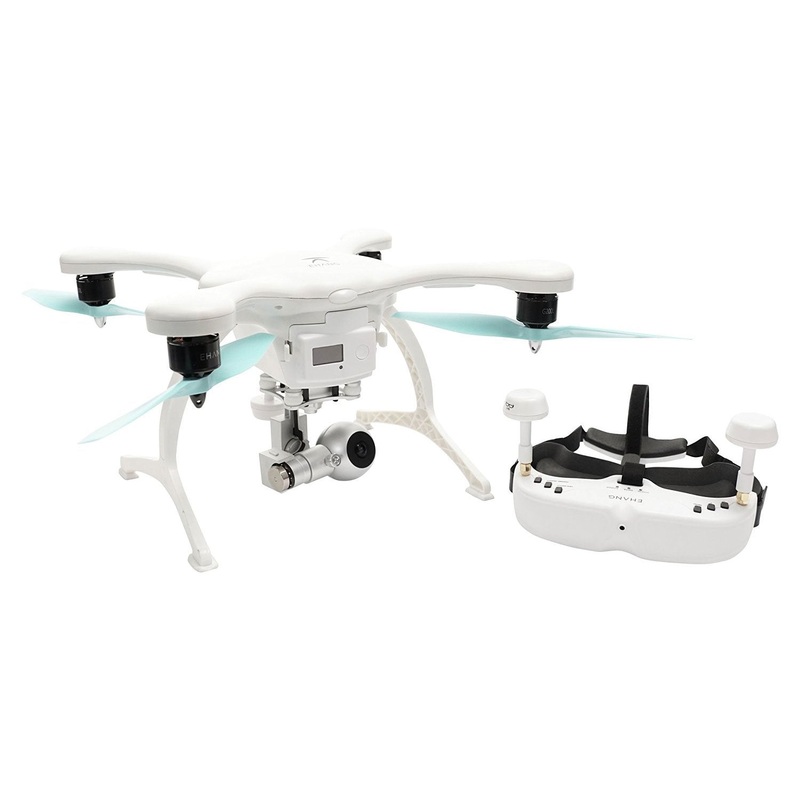 Ehang GhostDrone 2.0 VR IOS - White/Blue  FPV Goggles / Crash Coverage Included