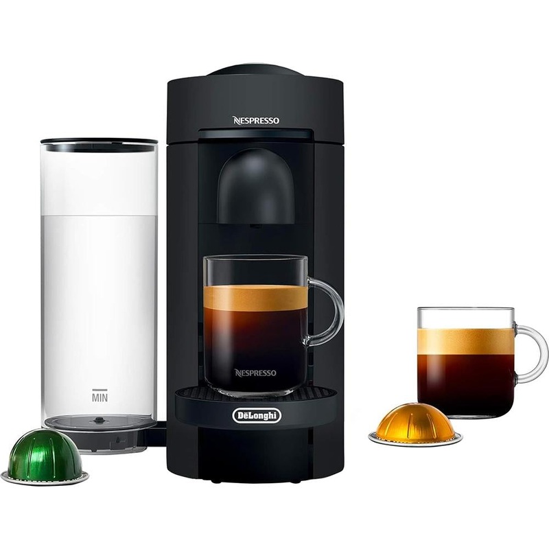 Nespresso VertuoPlus Coffee and Espresso Machine by De'Longhi, 38 ounces, Matte Black