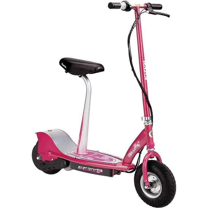 Razor E300S Seated Electric Scooter, Sweet Pea Pink