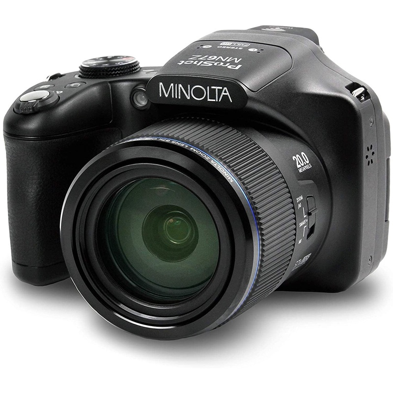 Minolta MN67Z 20MP / 1080p HD Bridge Digital Camera w/67x Optical Zoom (Black)