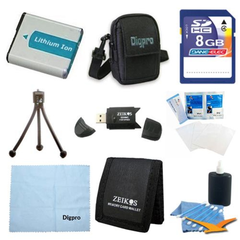 Special Loaded Value 8GB Card & NB-11L Battery Kit for Canon 320HS, 115IS, A3400 & A2500