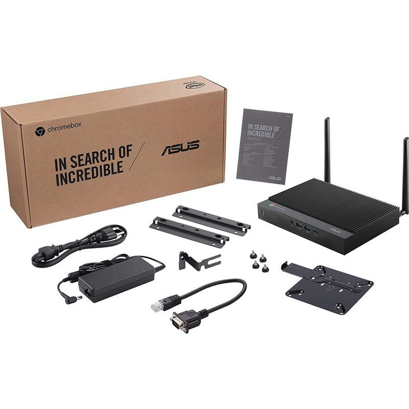 ASUS Fanless Chromebox Mini Desktop Computer with Celeron 5205U - CHROMEBOX4-FC017U