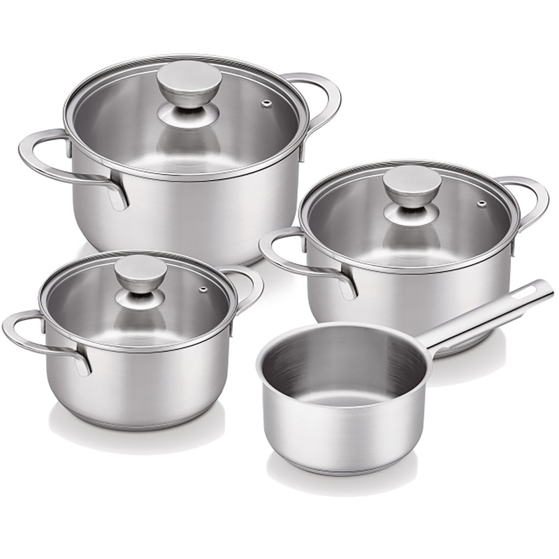 Brabantia Futura 7 Piece Cookware Set, Stainless Steel