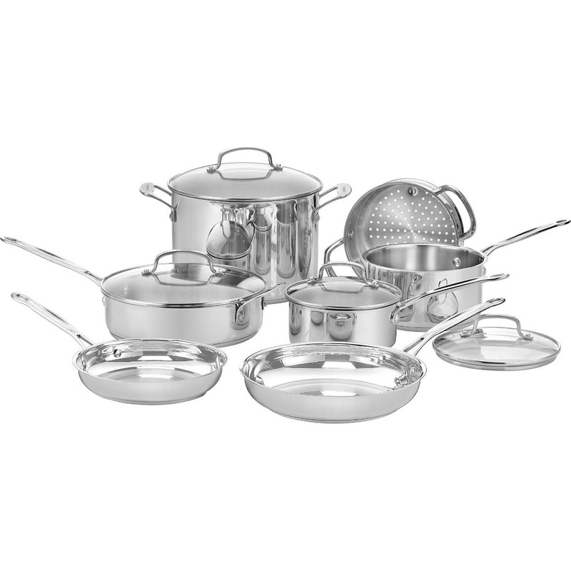 Cuisinart 77-11G Chef's Classic Stainless 11-Piece Cookware Set