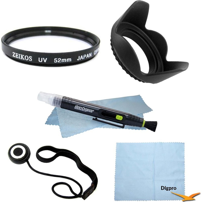 Special Essential 52mm UV Filter Accessory Bundle