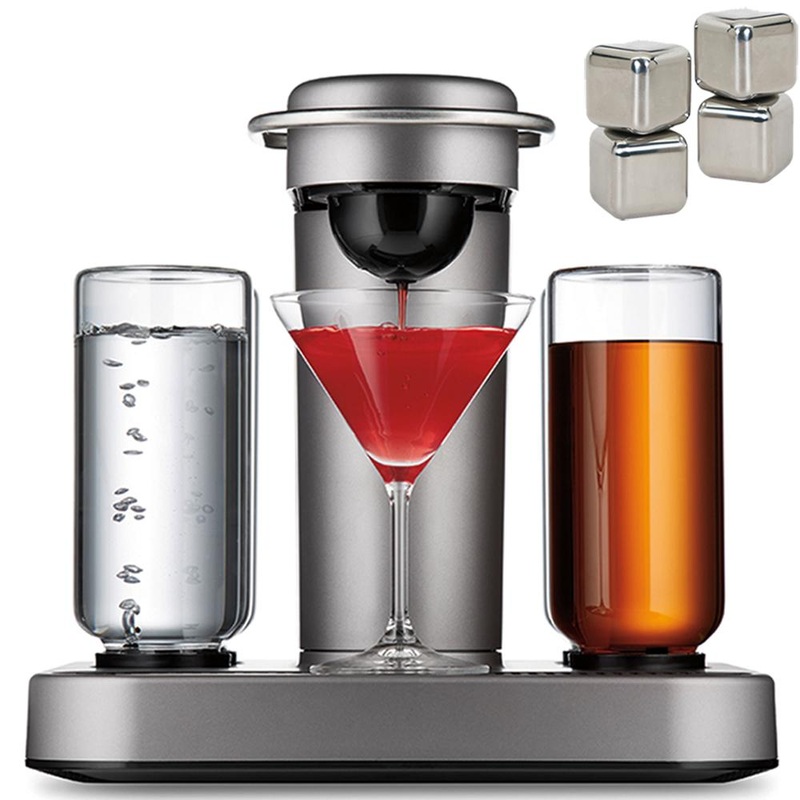 Bartesian Ultimate Home Premium Cocktail Machine w/ Stainless Steel Ice Cube Bundle