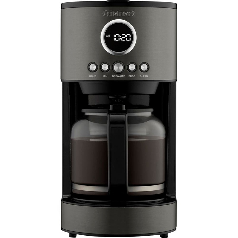 Cuisinart 12 Cup Coffeemaker ;Stainless Steel Black DCC-1220BKS (Refurbished) - Open Box