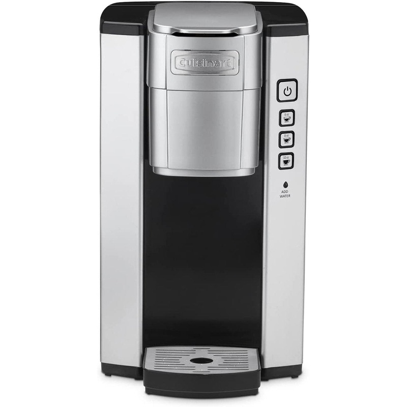 Cuisinart Single-Serve 40-Ounce Coffeemaker, Black/Stainless Steel - Factory Refurbished