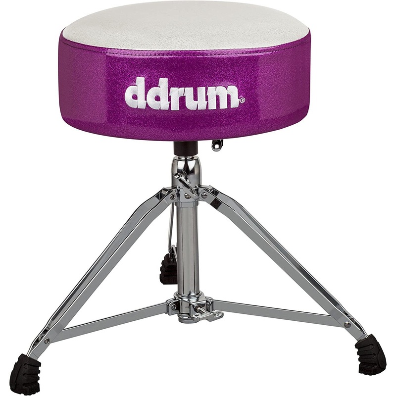 DDRUM MFAT WP Mercury Fat Throne, White Top Purple Sides